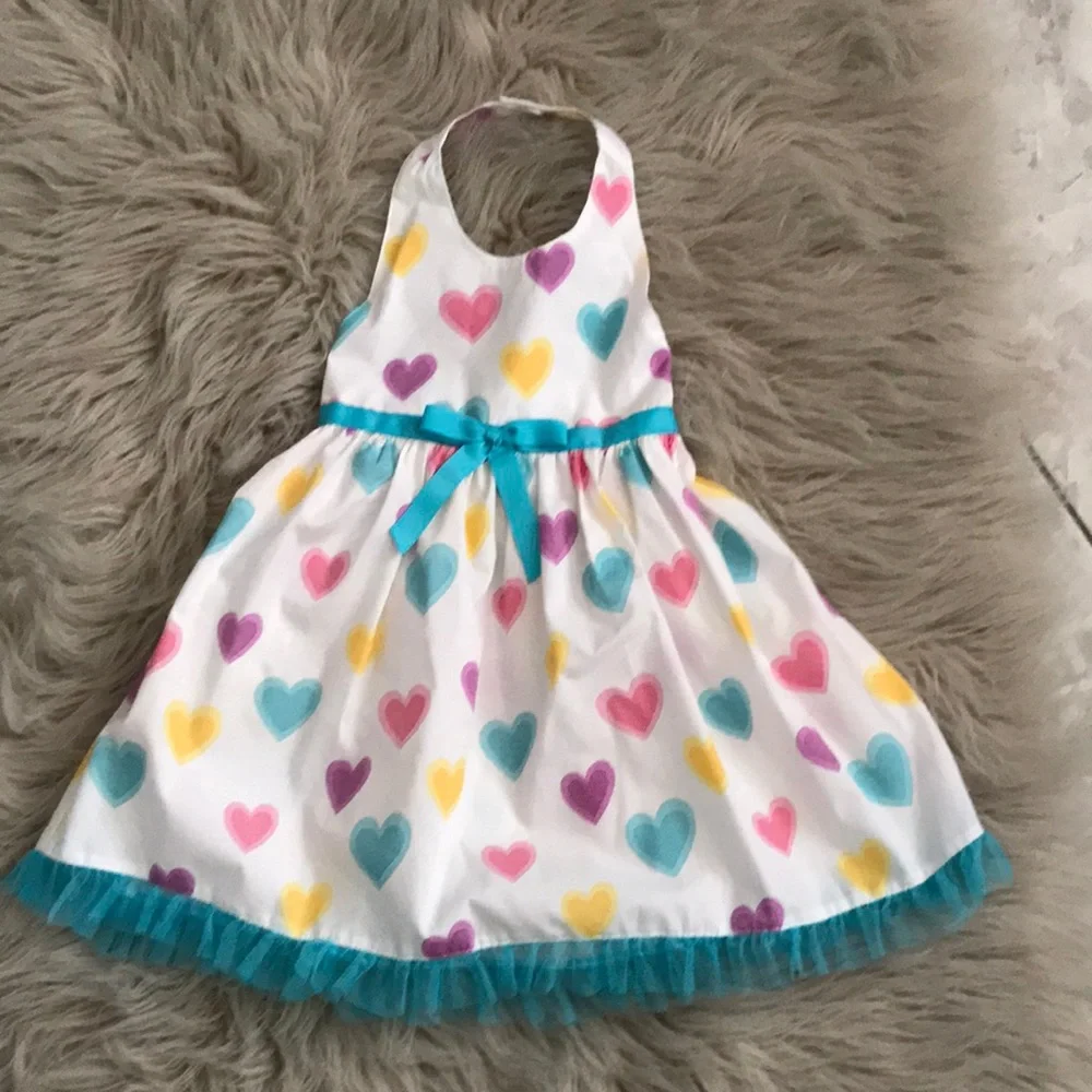 Blueberry Boulevard Girls Halter Sunny Dress  | 24 Months